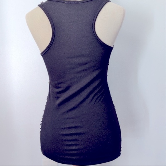 Lipstick Silver‎ & Black Sequined Sleeveless Top​​​ - Picture 4 of 4